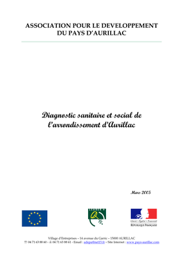 Diagnostic Sanitaire Et Social De L'arrondissement D'aurillac