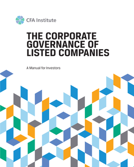 The Corporate Governance of Listed Companies