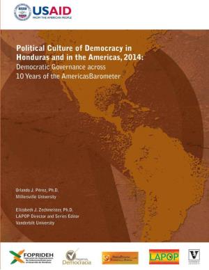 Political Culture of Democracy in Honduras and in the Americas, 2014