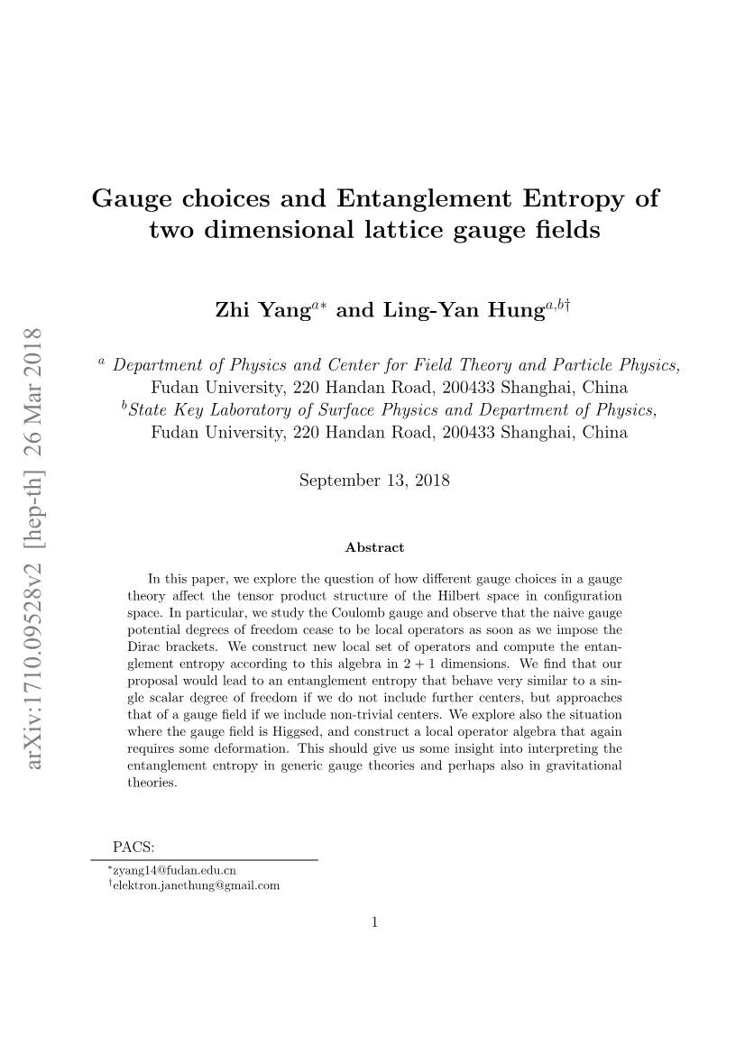 Gauge Choices and Entanglement Entropy of Two Dimensional Lattice Gauge ﬁelds