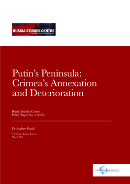 Putin's Peninsula