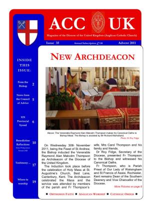 New Archdeacon This Issue