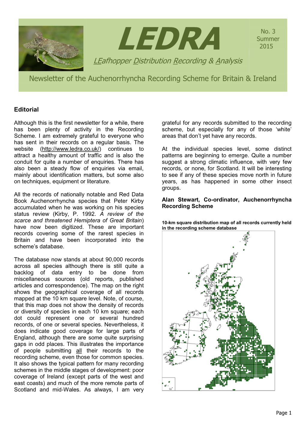 Leafhopper Distribution Recording & Analysis