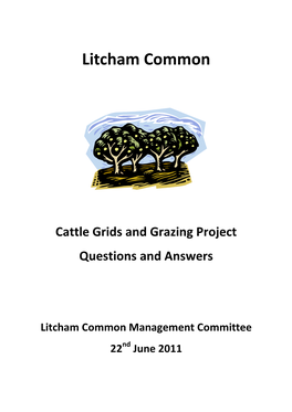 Cattle Grids and Grazing Project Questions and Answers