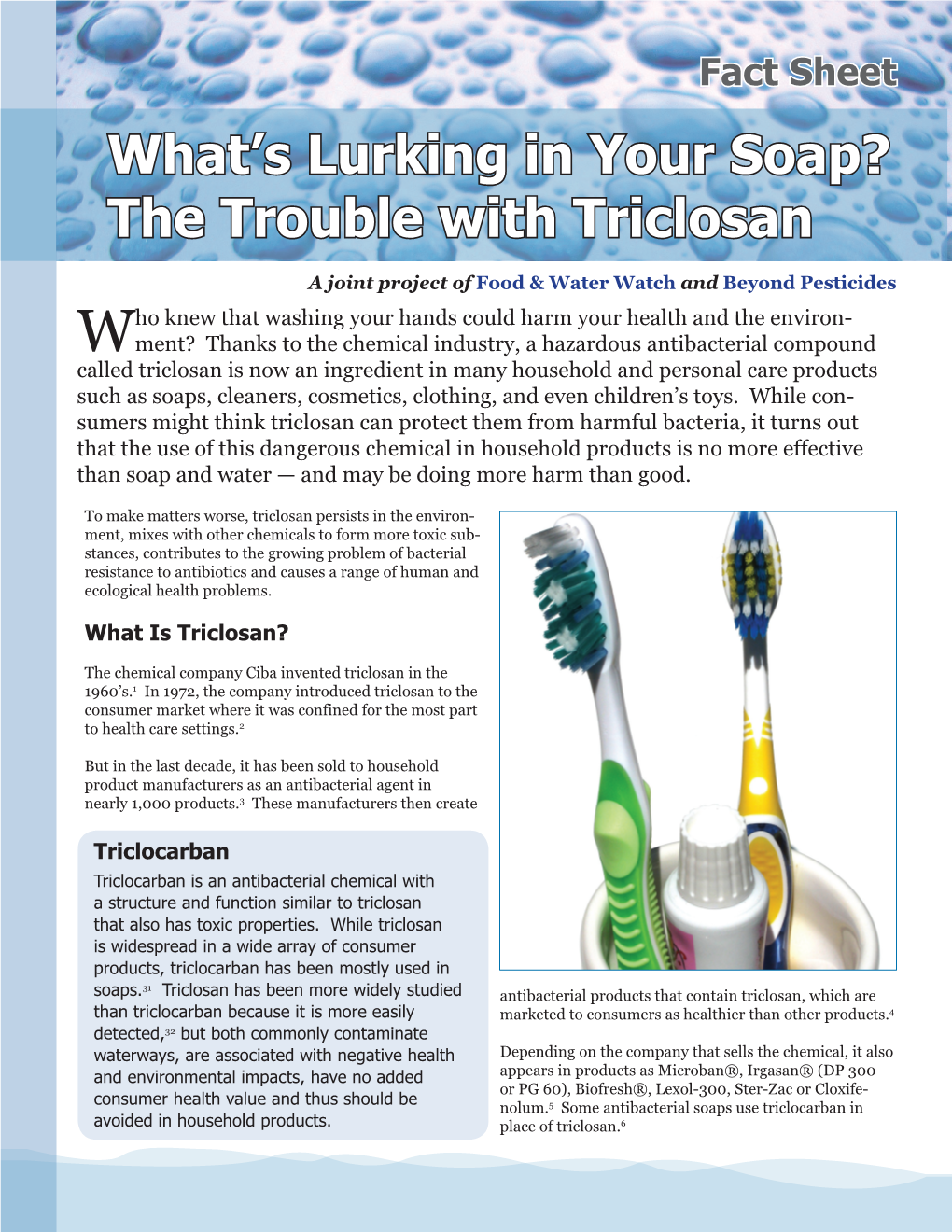 The Trouble with Triclosan