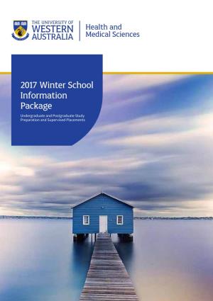 2017 Winter School Information Package