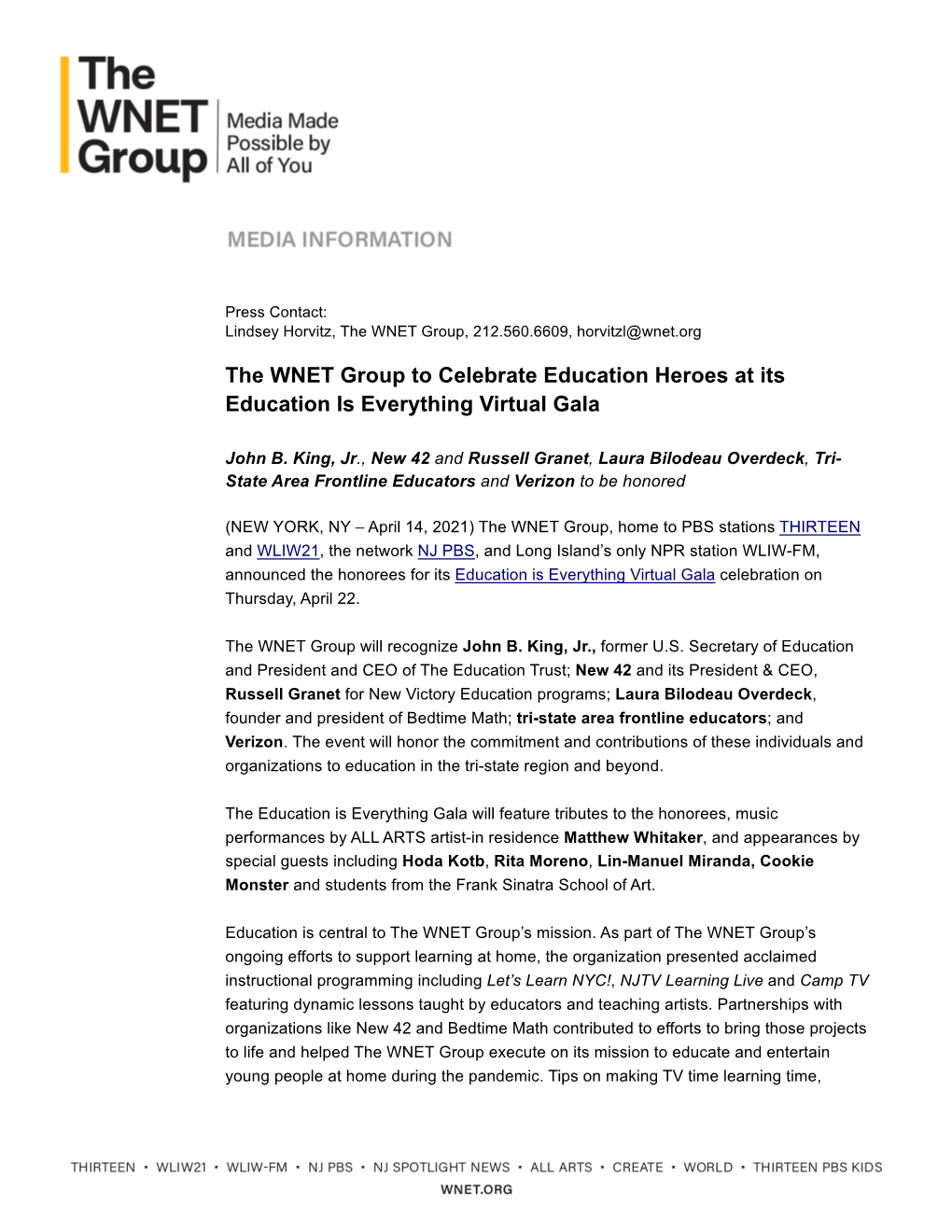 The WNET Group Gala 2021 Press Release FINAL