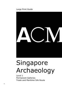 Singapore Archaeology Level 1 Permanent Galleries Trade and Maritime Silk Route