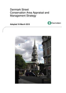 Denmark Street Conservation Area Appraisal and Management Strategy