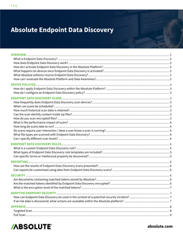 Absolute Endpoint Data Discovery