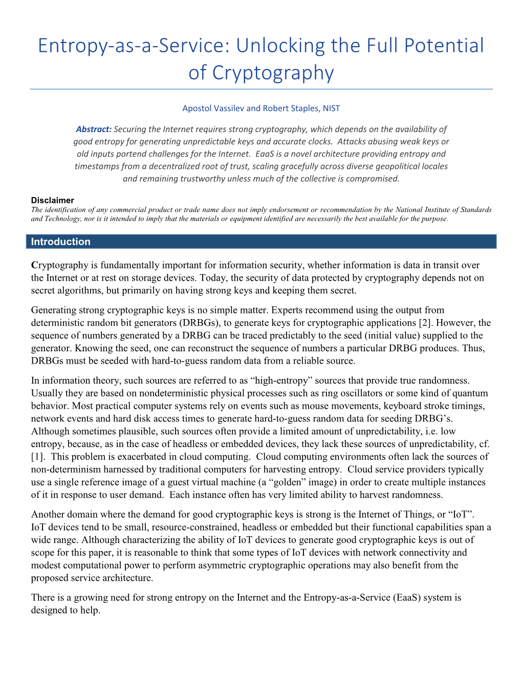 Entropy-As-A-Service: Unlocking the Full Potential of Cryptography