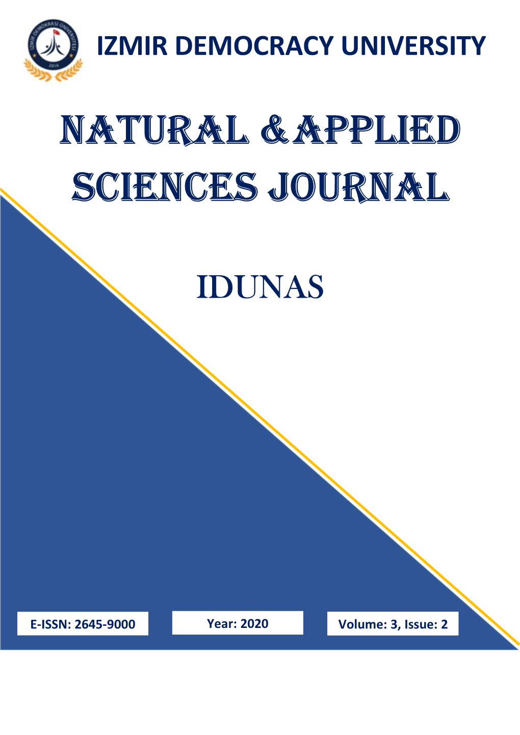 Natural &Applied Sciences JOURNAL