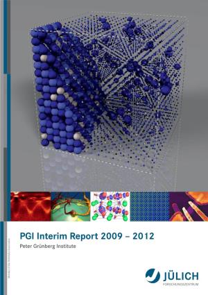 PGI Interim Report 2009 – 2012