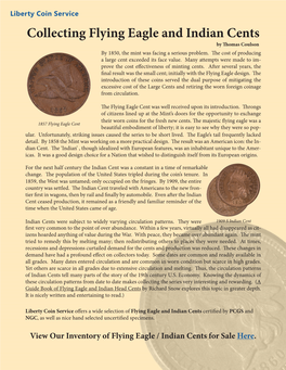 Collecting Flying Eagle and Indian Cents by Thomas Coulson by 1850, the Mint Was Facing a Serious Problem