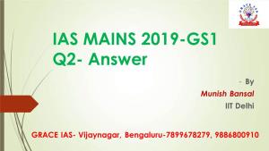 IAS MAINS 2019-GS1 Q2- Answer