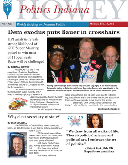 Dem Exodus Puts Bauer in Crosshairs