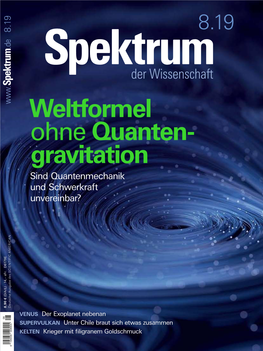 Weltformel Ohne Quanten- Gravitation