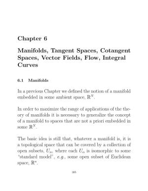 Chapter 6 Manifolds, Tangent Spaces, Cotangent