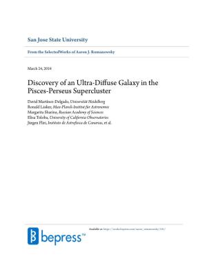 Discovery of an Ultra-Diffuse Galaxy in the Pisces