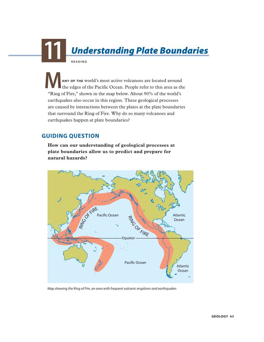 Activity 11: Understanding Plate Boundaries