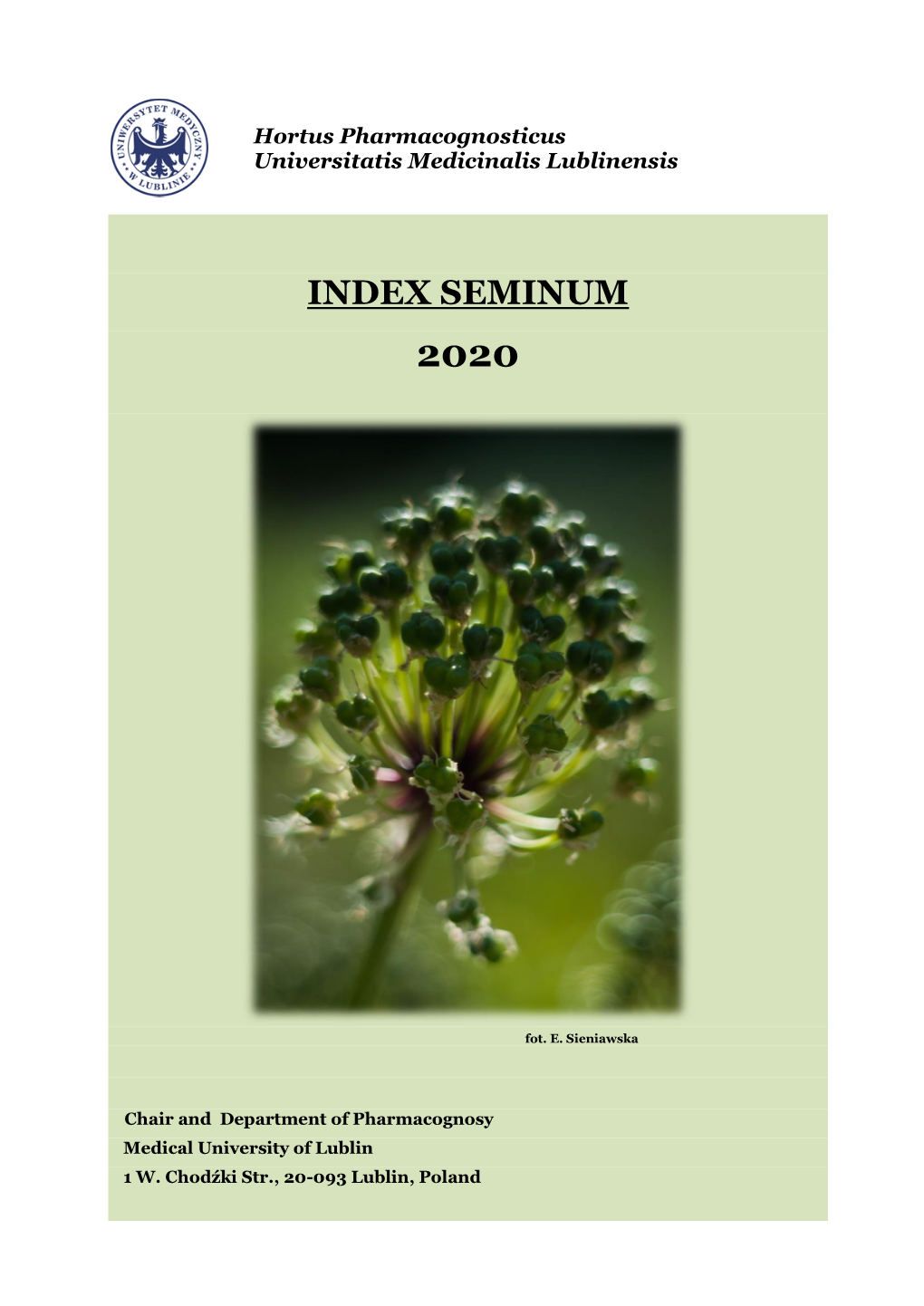 Index Seminum 2020