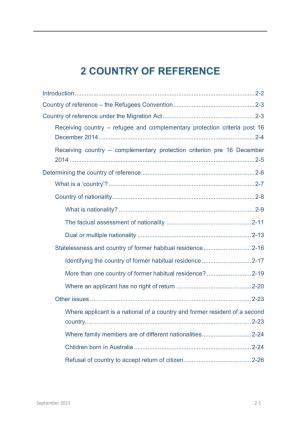 Guide to Refugee Law in Australia: Chapter 2