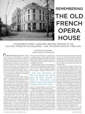 The Old French Opera House on Bered for Years