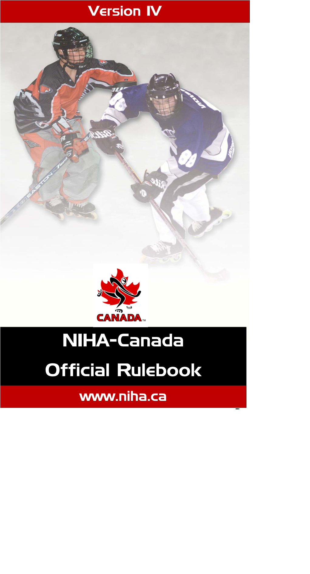 NIHA-Canada Official Rulebook