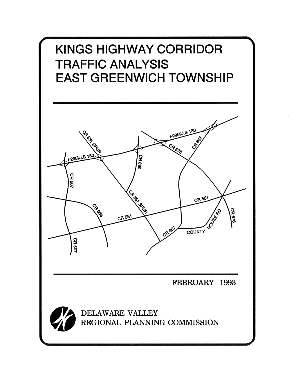 Kings Highway Corridor Traffic Analysis East Greenwich Township