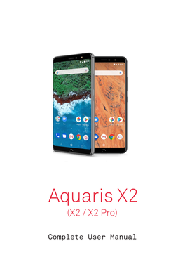 Aquaris X2 X2 Pro Complete User Manual