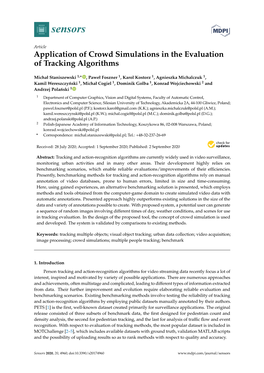 Application of Crowd Simulations in the Evaluation of Tracking Algorithms