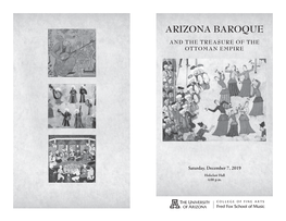 Arizona Baroque and the Treasure of the Ottoman Empire
