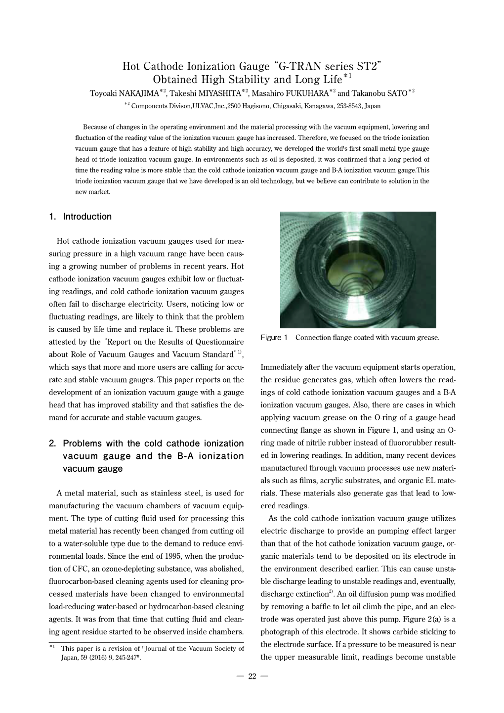 Hot Cathode Ionization Gauge