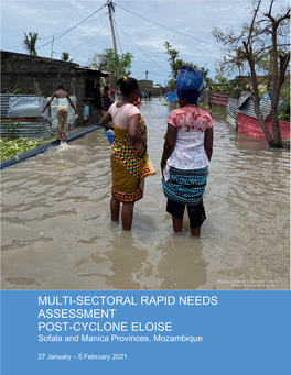 MULTI-SECTORAL RAPID NEEDS ASSESSMENT POST-CYCLONE ELOISE Sofala and Manica Provinces, Mozambique Page 0 of 23