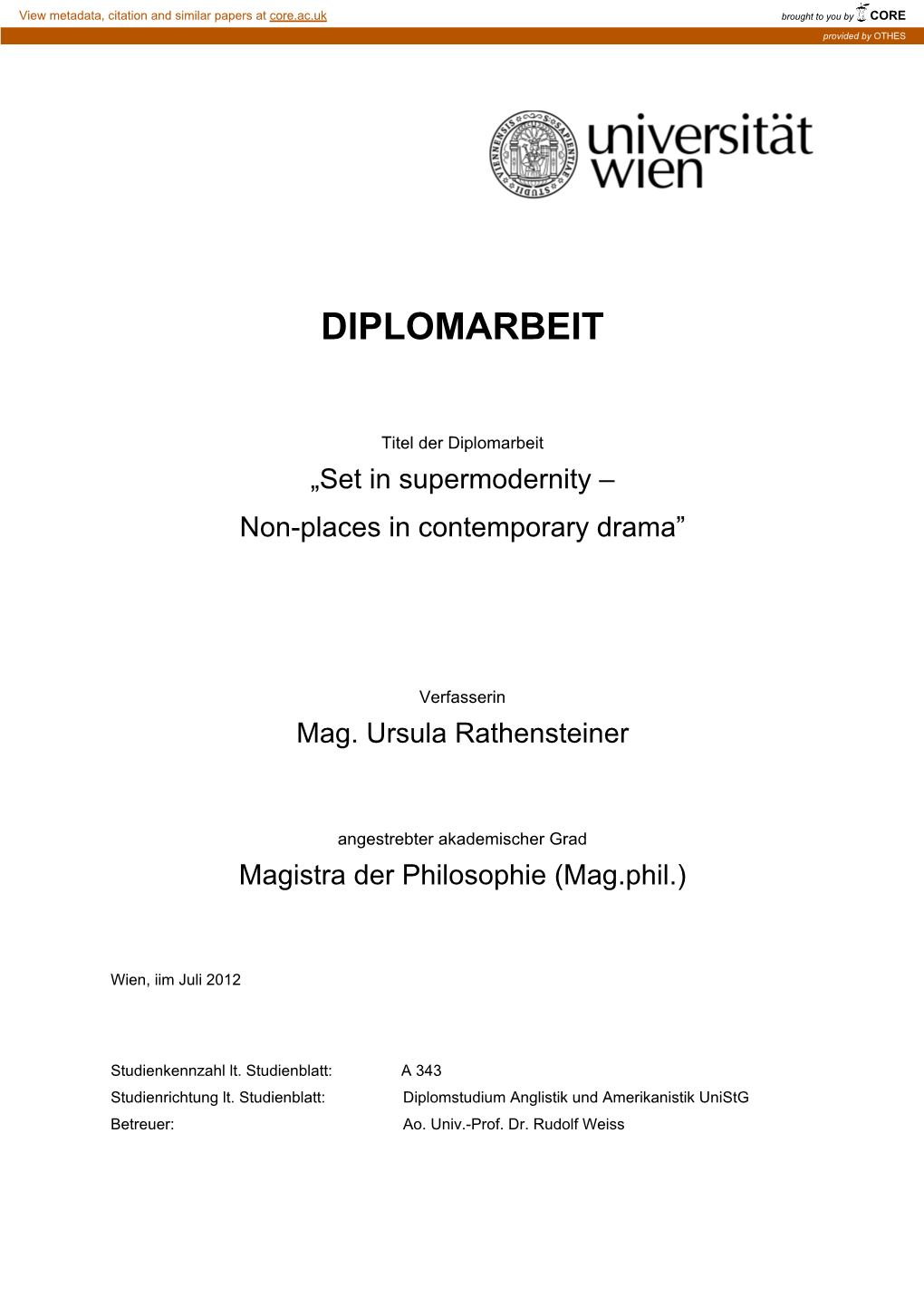 Diplomarbeit