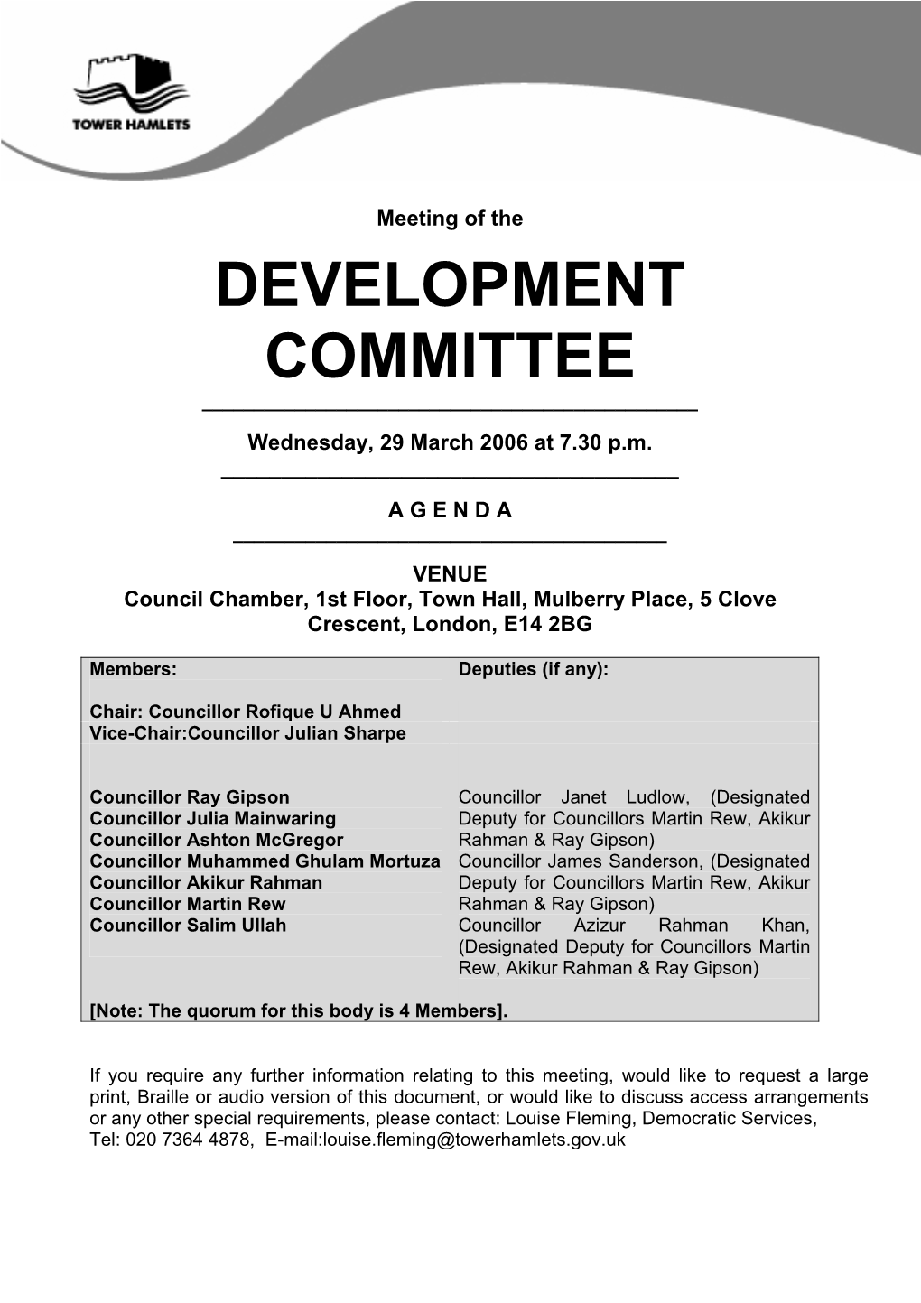 Development Committee ______