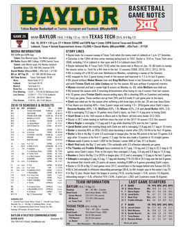 Basketball Game Notes Basketballgame 1 — Oral Roberts Game Notes