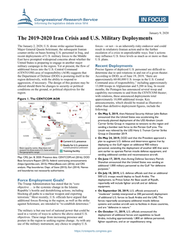 The 2019-2020 Iran Crisis and U.S. Military Deployments