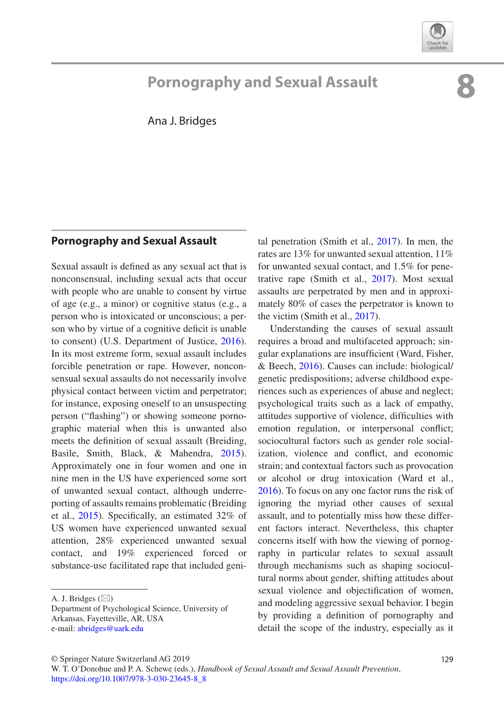 Bridges, Pornography and Sexual Assault 2019.Pdf