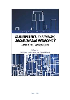 Creative Destruction As a Radical Departure: a New Paradigm for Analyzing Capitalism