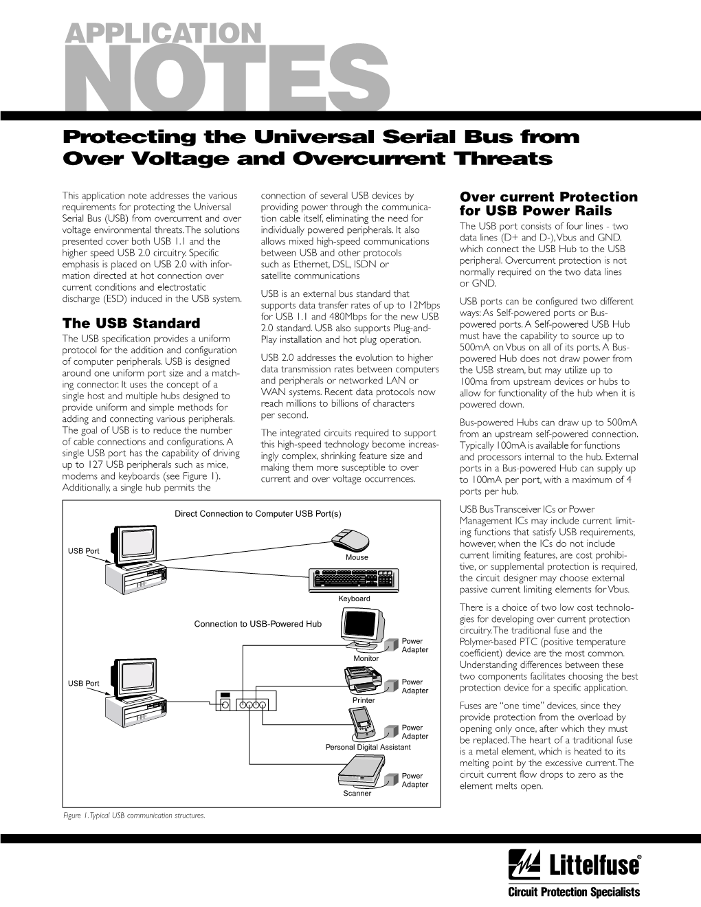 Protecting the Universal Serial Bus from Over Voltage and Overcurrent Threats