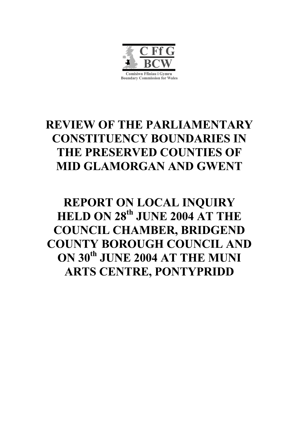 Acs Report- Gwent-Mid Glamorgan