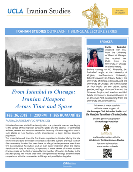 From Istanbul to Chicago: Iranian Diaspora Across Time and Space
