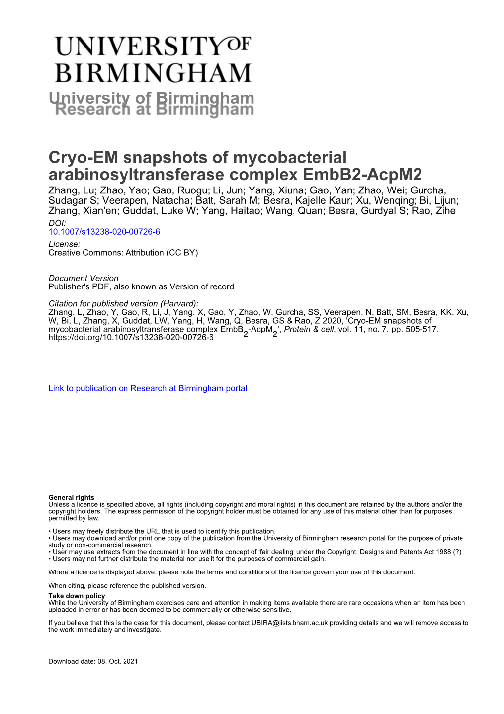 Cryo-EM Snapshots of Mycobacterial Arabinosyltransferase