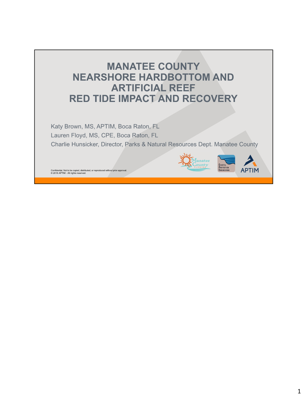 Manatee County, Nearshore Hardbottom and Artificial Reef Red