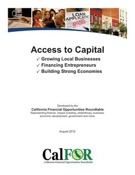 Access to Capital by Calfor