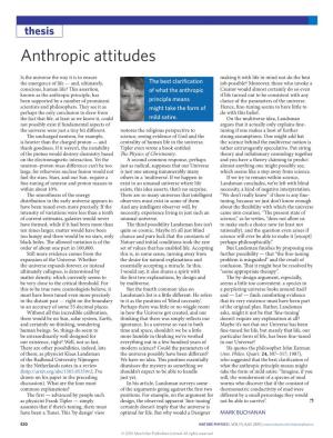 Anthropic Attitudes