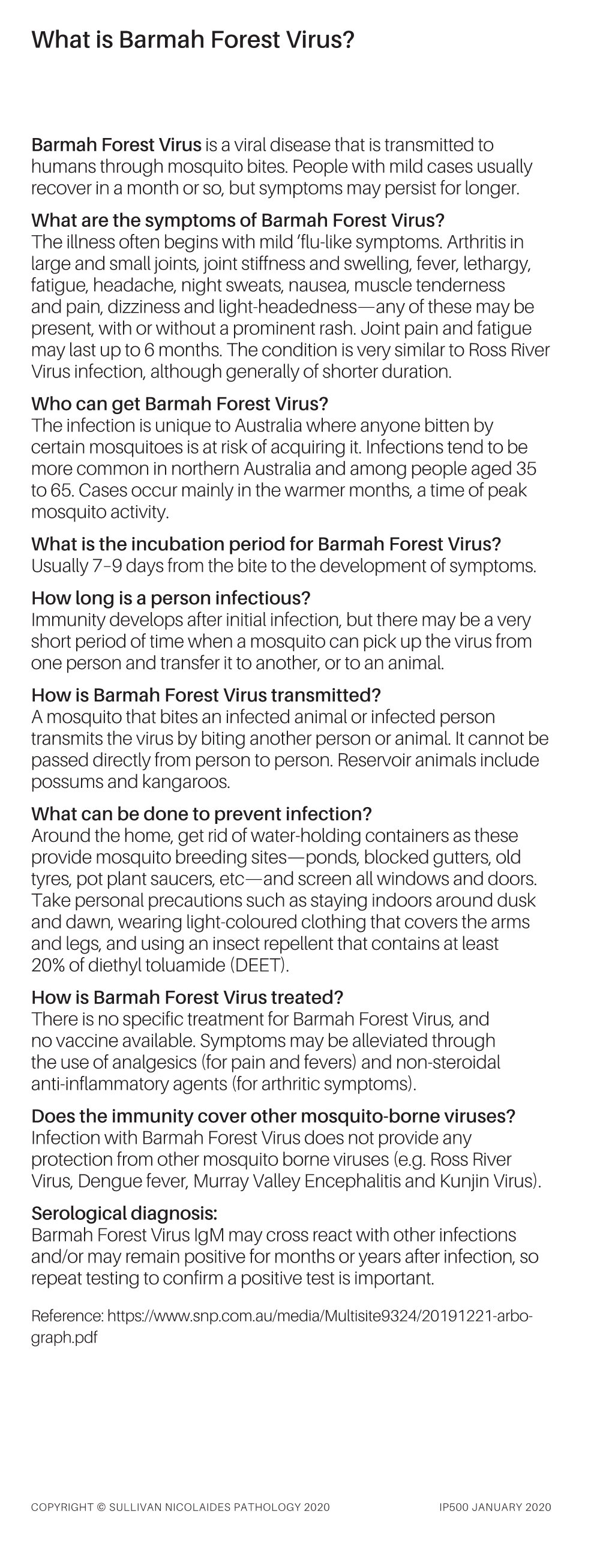 What Is Barmah Forest Virus?