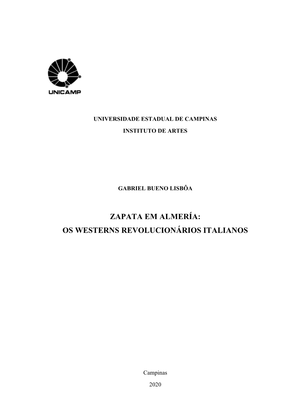 Zapata Em Almería: Os Westerns Revolucionários Italianos