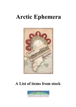 Arctic Ephemera